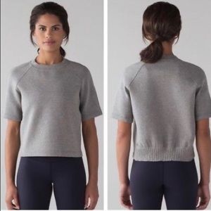 Lulu lemon cropped short sleeve sweatshirt